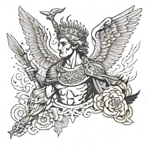  alexander the great, aristotle, the fallen angel, ataturk, bushido  tattoo design idea