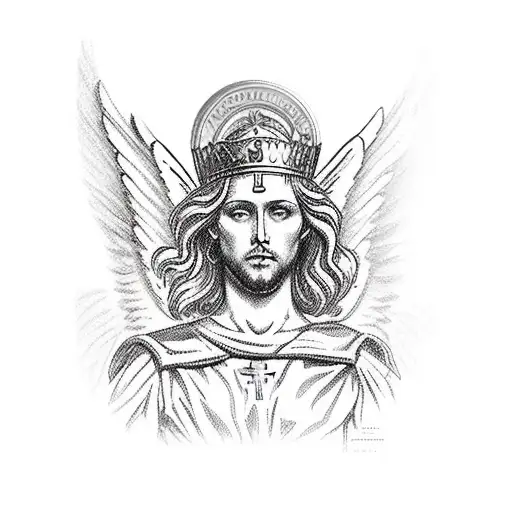 St. Michael the Archangel tattoo design idea