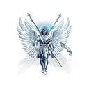 St. Michael the Archangel tattoo design idea