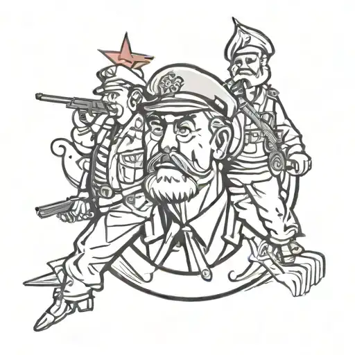 communist tattoo design idea