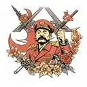 communist tattoo design idea