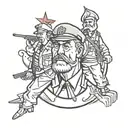 communist tattoo design idea