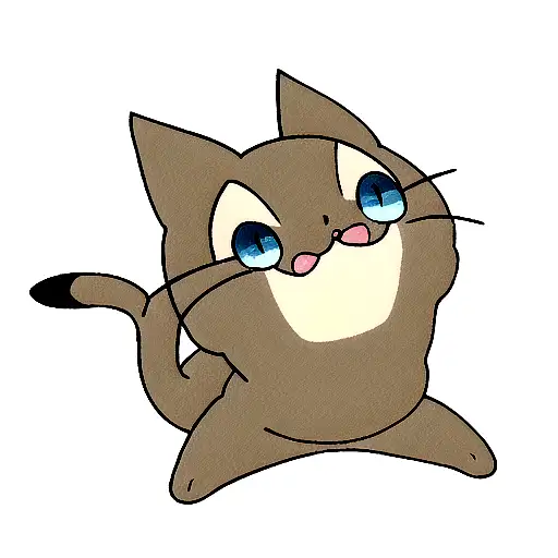 gato + new pokemon tattoo design idea