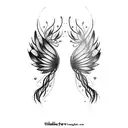  fairy wings tattoo design idea