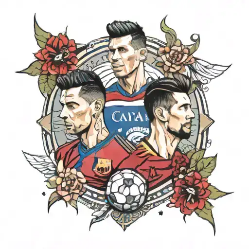 cr7 & Messi tatoo design tattoo design idea