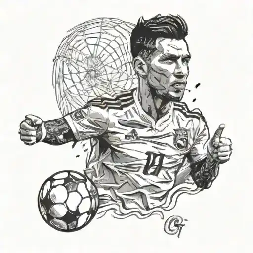 cr7 & Messi tatoo design tattoo design idea