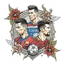 cr7 & Messi tatoo design tattoo design idea