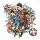 cr7 & Messi tatoo design tattoo design idea