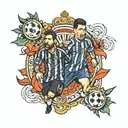 cr7 & Messi tatoo design tattoo design idea