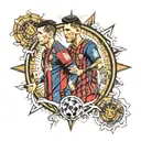 cr7 & Messi tatoo design tattoo design idea
