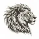 Lion arm sleeve tattoo design idea