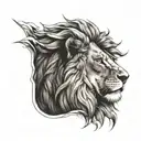 Lion arm sleeve tattoo design idea
