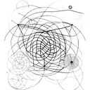 A minimalist tattoo combining elements of philosophy and science in an abstract composition tattoo design idea