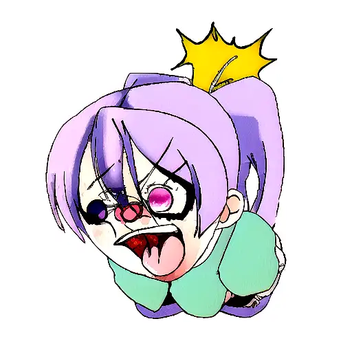 ahegao anime girl tattoo design idea