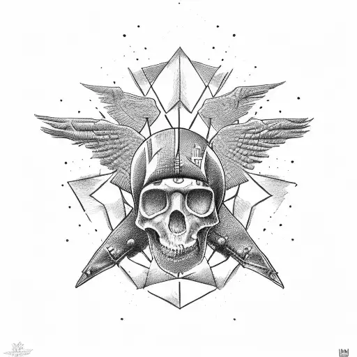 dedicated to a fallen soldier with a xrow tattoo design idea