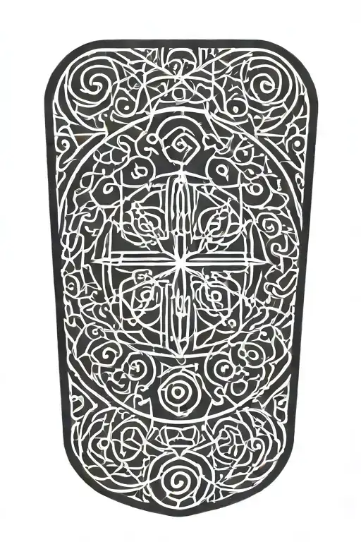 bdsm symbol circular tattoo design idea