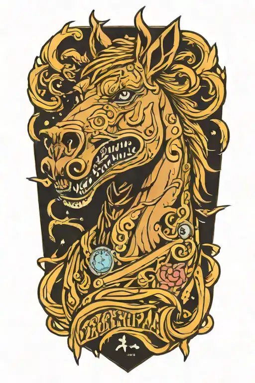 bojack horseman tattoo design idea