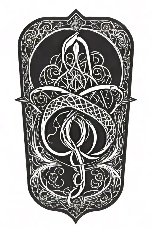 dark mark from harry potter tattoo design idea