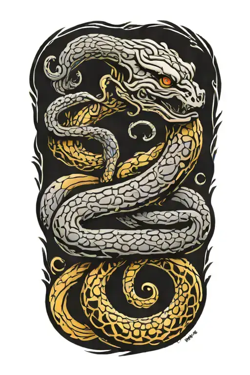 dark mark from harry potter tattoo design idea