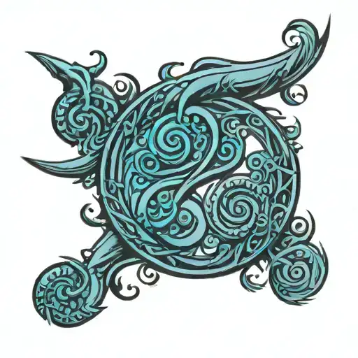 triskele circle tattoo design idea