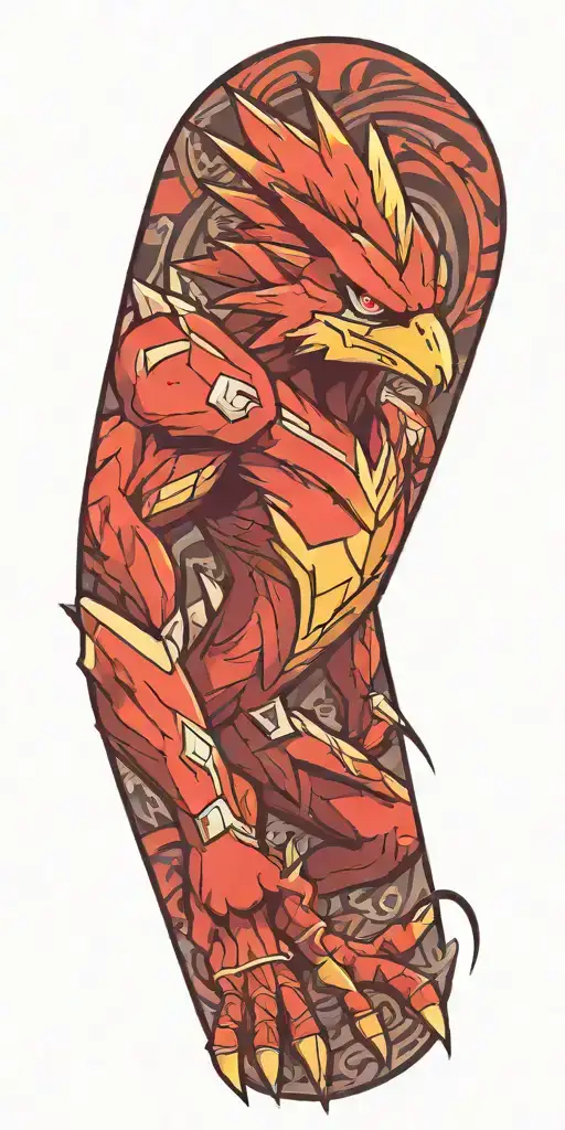 blaziken pokemon tattoo design idea