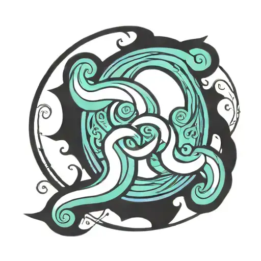 triskele circle tattoo design idea