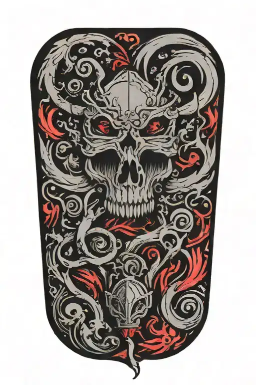 carpe noctem negative space tattoo design idea