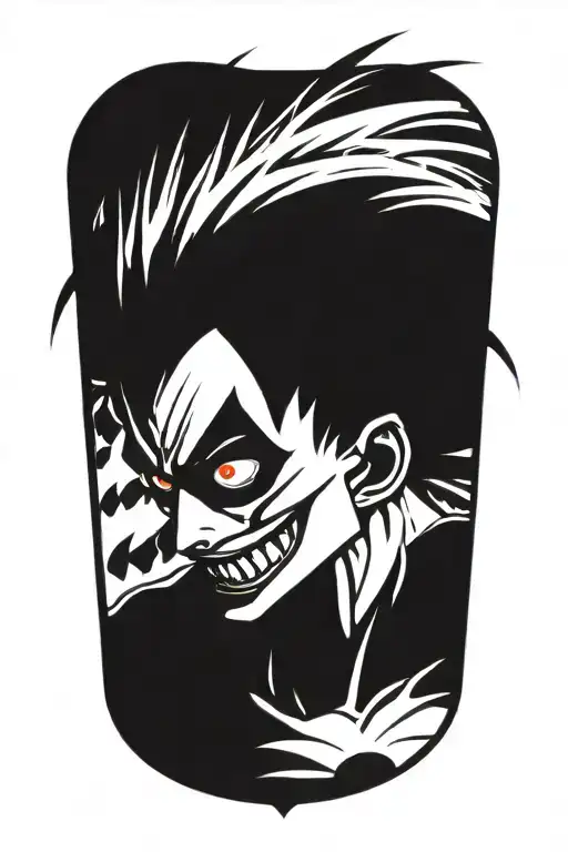 ryuk from death note tattoo design idea