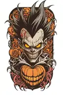 ryuk death note tattoo design idea