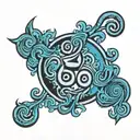 triskele circle tattoo design idea