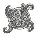 triskele circle tattoo design idea