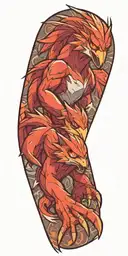 blaziken pokemon tattoo design idea