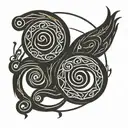 bdsm triskele logo keep the logo as it is tattoo design idea