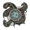 bdsm triskele logo keep the logo as it is tattoo design idea
