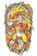 blaziken pokemon tattoo design idea