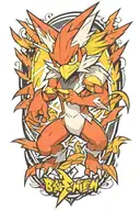 blaziken pokemon tattoo design idea