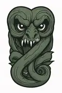 dark mark from harry potter tattoo design idea