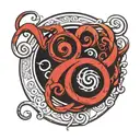 bdsm triskele circle tattoo design idea