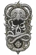 dark mark tattoo design idea