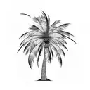 Palm Tree tattoo design idea