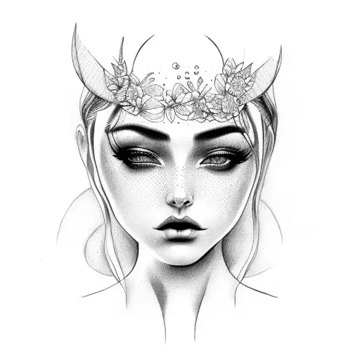 nude bdsm girl tattoo design idea