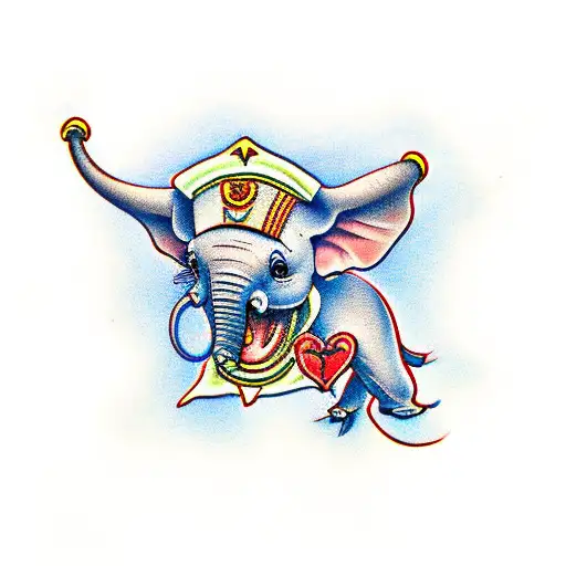 dumbo tattoo design idea