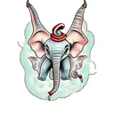 dumbo tattoo design idea