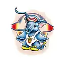 dumbo tattoo design idea