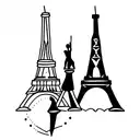 torre eiffel tattoo design idea