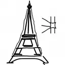 torre eiffel tattoo design idea
