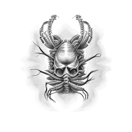 facehugger tattoo design idea