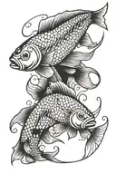 Pisces, Gemini tattoo design idea