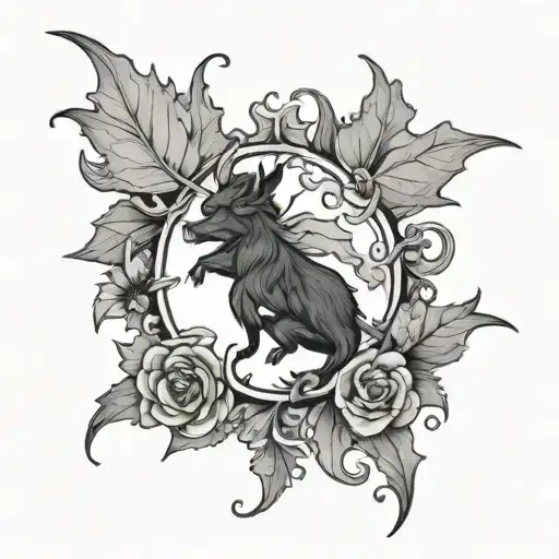 black clover tattoo inspired tattoo design idea