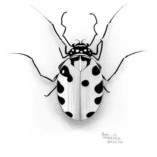 Ladybug tattoo design idea